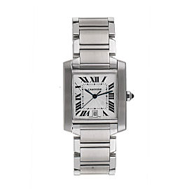 Cartier 2302 Tank Francaise W51002Q3 Stainless Steel Automatic 27.5mm Unisex Watch