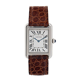 Cartier Tank Solo 2716 Stainless Steel 24.5mm Womens Watch