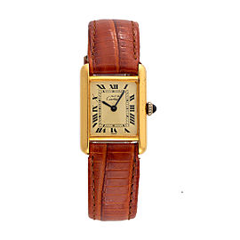 Cartier Tank Vermeil Vintage 20.5mm Womens Watch