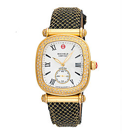 Michele Caber Isle MW16C01B1025 Gold Plated & Stainless Steel 32mm Womens Watch