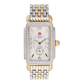 Michele Deco Park MW06M01C5025 Stainless Steel and Gold Plated Diamond 26mm Womens Watch