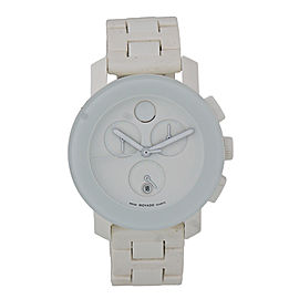 Movado Bold White Mb.01.3.29.6020 Chronograph 38.5mm Watch