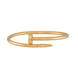 Cartier Juste Un Clou 18K Yellow Gold Bracelet Size 17