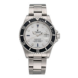 Rolex Submariner 16610LN Stainless Steel Mother Of Pearl Diamond Dial 40mm Mens Watch