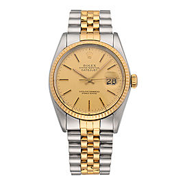 Rolex Datejust 16013 18K Yellow Gold and Stainless Steel Automatic 36mm Unisex Watch