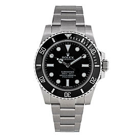 Rolex Submariner No-Date 114060 Stainless Black Dive Ceramic 40mm 2015 Watch