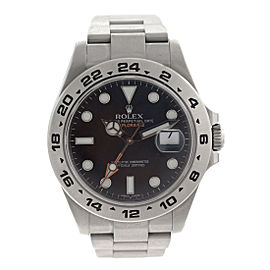 Rolex Explorer II Mens Stainless Steel Black Dial Watch 216570