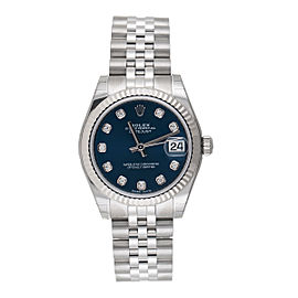 Rolex Datejust 178274 18K White Gold & Stainless Steel Diamonds Automatic 31mm Womens Watch