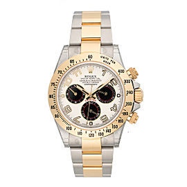 Rolex Cosmograph Daytona 116253 IBKAO Ivory Automatic Ivory Dial Stainless Steel and 18K Yellow Gold 40mm Mens Watch