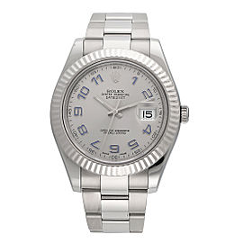 Rolex Datejust II 116334 GAO 18K White Gold and Stainless Steel 41mm Mens Watch