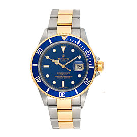 Rolex Submariner 16613LB 18K Yellow Gold and Stainless Steel Automatic 40mm Mens Watch