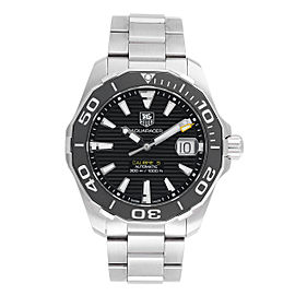 Tag Heuer Aquaracer WAY2110 Stainless Steel Automatic Black Dial 41mm Mens Watch