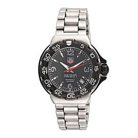 Tag Heuer Formula 1 WAC1210 Stainless Steel Professional Date Black Dial 39mm Unisex Watch