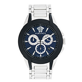 Versace VQN Rubber Bezel Chronograph Mens Watch