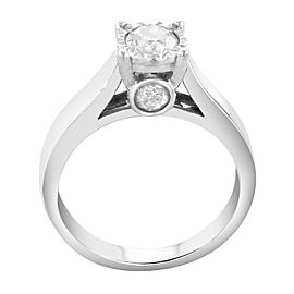 10K White Gold Diamond Engagement Ring