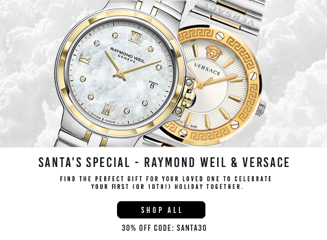 Shop Raymond Weil and Versace Watches