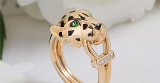 shop cartier panther motif