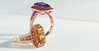 10 Colorful Engagement Rings for the Modern Bride